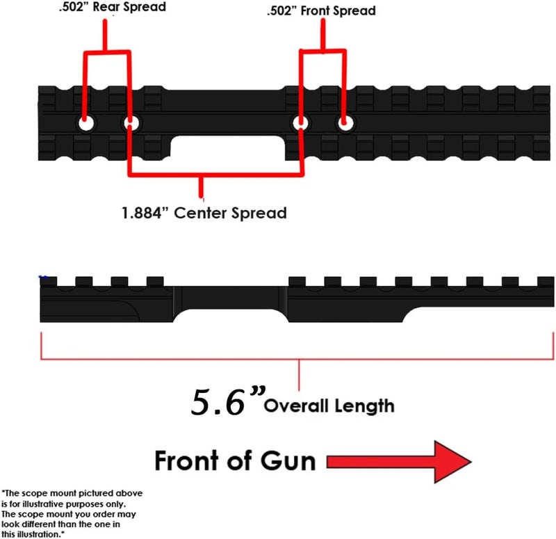Gotical Store Picatinny Rail Mount for Savage Rascal Rifles with Ejection Port Cut-Out - Image 2